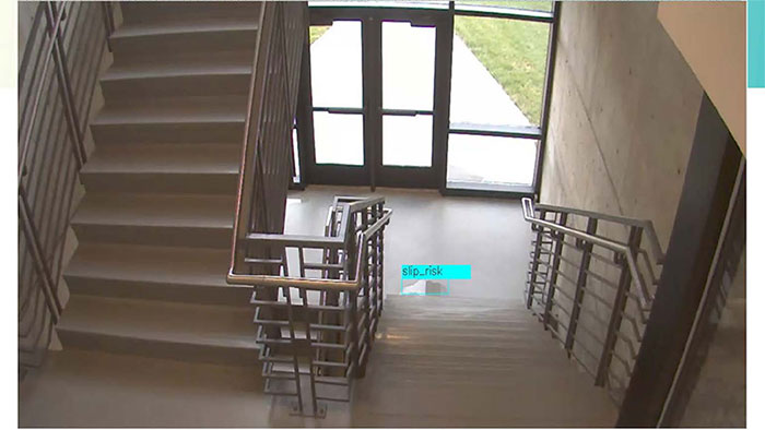 Stairwell security screen